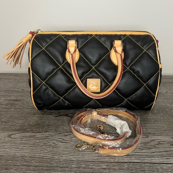 Dooney & Bourke Quilted Satchel Bag - Picture 2 of 7